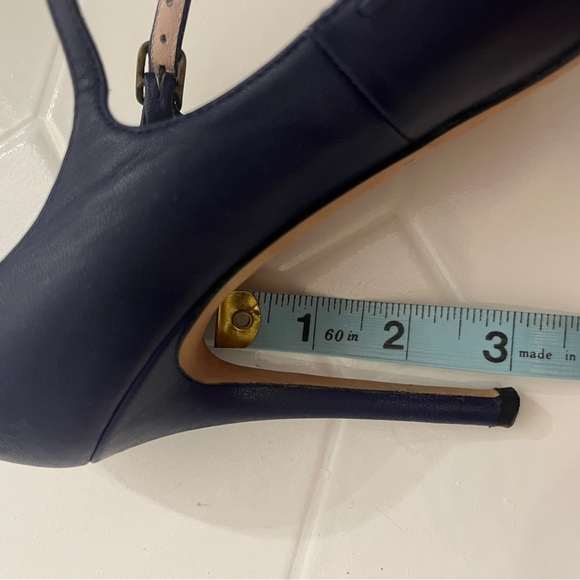 SJP Sarah Jessica Parker Blythe Navy Heel 38 1/2 (38.5) size 8 - Picture 14 of 15